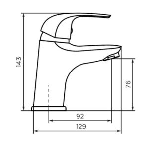 Смеситель для раковины Dorff Stark D1100210